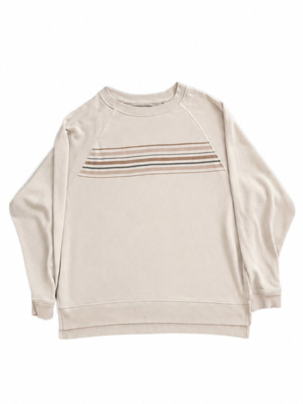 American Eagle Cream Colored Crewneck Sweater: Jegging Fit